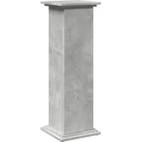 VidaXL Postament mit Stauraum Betongrau 31x30x90 cm Holzwerkstoff