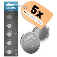 Absina CR1620 70 mAh, Lithium 5 Stück