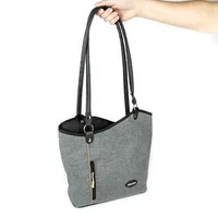 Haberland Lenkertasche Melanie, Grau, Lkf132 grau - Grau