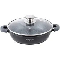 Cheffinger Servierpfanne Schmorpfanne Kochtopf Induktion Ø36cm Alu Guss Topf
