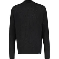 Lerros Cable-Strickpullover mit Turtleneck", - Black - XL,