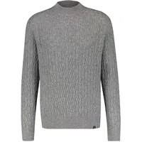 Lerros Cable-Strickpullover mit Turtleneck", - Platinum Grey melange), -