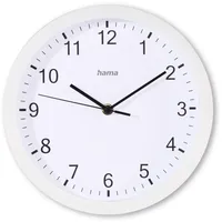 Hama Wanduhr Elba weiß Kunststoff, Ø 25,0 cm