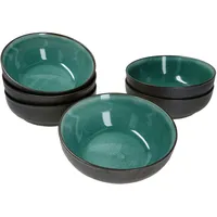 Mambocat 6er Set Schalen Reactive Glaze Green - Leros