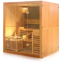 Dewello Dewello® Finnische Traditionelle Sauna SARNIA PLUS 180cm x