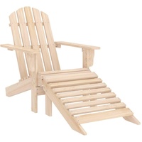 VidaXL Adirondack-Gartenstuhl mit Fußteil Massivholz Tanne