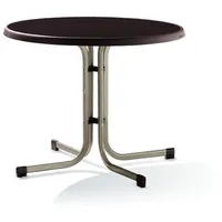 Sieger 209/C-M Boulevard-Klapptisch mit mecalit-Pro-Platte Ø 86 cm, Stahlrohrgestell