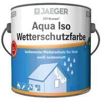J Aqua Iso Wetterschutzfarbe Weiß seidenmatt 0,75 l