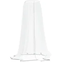 VidaXL Moskitonetz für Sonnenschirm 220 Mesh Weiß Φ330x250 cm