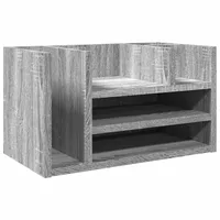 VidaXL Schreibtisch-Organizer Grau Sonoma 44,5x24x25 cm Holzwerkstoff