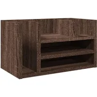 VidaXL Schreibtisch-Organizer Braun Eiche 44,5x24x25 cm Holzwerkstoff