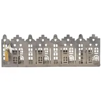 Ib laursen Kerzenhalter HAUSFASSADE Grau für 4 Kerzen 19