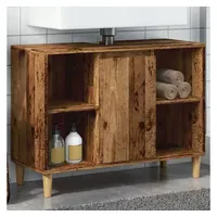 VidaXL Badschrank Altholz-Optik 80x33x60 cm Holzwerkstoff