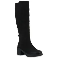 VAN HILL Damen Klassische Stiefel in Schwarz