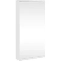 VidaXL Eck-Spiegelschrank Weiß 30x24x60 cm