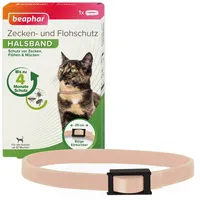 Beaphar 1000445 Zecken- und Flohschutz Halsband Katze beige, 35cm