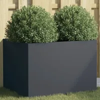 VidaXL Pflanzkübel Anthrazit 62x47x46 cm Stahl