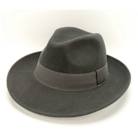Fiebig Fedora Wollfilzhut | Filzhut mit Ripsband Waterproof &