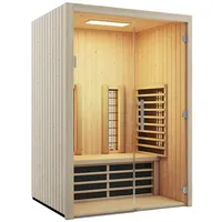 InfraWorld Infrarotkabine Fusion Glas 145 Fichte RG inkl. 5-teiligem
