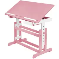 Tectake tectake® Schreibtisch, aus Holz, abgerundete Kanten, 109 x
