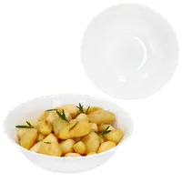 Mambocat 2x Servierschale Arkona Ø22,5cm Opalglas weiß Salat-Schüssel Beilagenschale