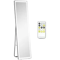 Homcom Ankleidespiegel, Aluminium, Glas,