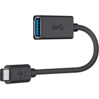Belkin F2cu036btblk Usb-c To USB A Adapter - Black
