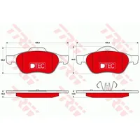 TRW Bremsbelagsatz Scheibenbremse DTEC COTEC