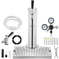 Vevor Bierturm-Satz, Bier-Umrüstsatz für Einzelzapfhahn, Bier-Turmspender aus Edelstahl mit
