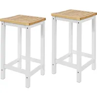 SoBuy 2er Set Küchenstuhl Hocker zum Küchenwagen - Esszimmerstuhl