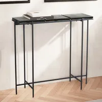 FineBuy Konsolentisch FineBuy Anrichte 90 cm Ablagetisch Flurtisch Glas