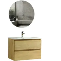 Alpenberger Gäste WC Waschbecken mit Unterschrank 80 cm Breit