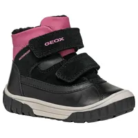 GEOX B OMAR GIRL WPF C Ankle Boot, Black/Fuchsia,