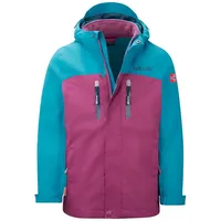 TROLLKIDS Mädchen 3-in-1-Funktionsjacke Bryggen Helle Beere/Dunkeltürkis/Madeira blau malvenfarben|türkis|BLAU 158-164cm