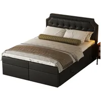 Lanki international gmbh Polsterbett 140x200cm , Doppelbett mit Lattenrost