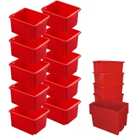 BRB-Lagertechnik Drehstapelbehälter rot, LxBxH 455 x 360 x 245