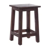 DESIGN DELIGHTS Hocker, Dunkelbraun, Karton, 30x48x30 cm, Wohnzimmer, Hocker,