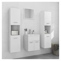 VidaXL Badmöbel-Set 2-tlg. Weiß