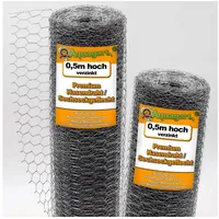 Aquagart 80m Sechseckgeflecht Kaninchendraht Hasengitter Hasendraht 50cm 25mm x
