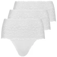 NINA VON C. Taillen Slip Millefleurs in Weiß |