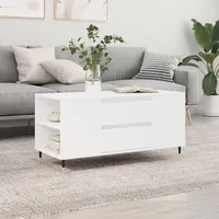 VidaXL Couchtisch Weiß 102x44,5x50 cm Holzwerkstoff