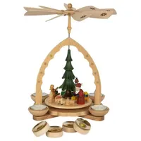 Richard Glässer GmbH Seiffen Richard Glaesser Pyramide Weihnachtswald bunt