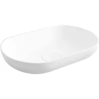 Bernstein - Aufsatzwaschbecken O-541 Mineralguss 54x34x13cm Weiß matt,