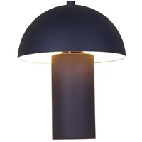Nowa Tischlampe schwarz matt Nachttischlampe Tischleuchte Wohnzimmerlampe Schlafzimmerleuchte, Metall,