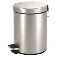OTTO Office Treteimer 5L, matt gebürstet - Silber/Schwarz