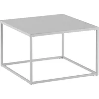 FineBuy Couchtisch FineBuy Sofatisch 60 cm Weiß Metall Wohnzimmertisch