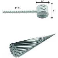 XLC Unisex Ø 1.5mm. Quernippel Ø7x6mm