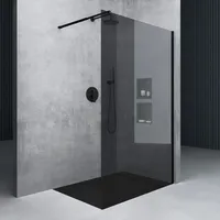 Doporro Duschwand für Dusche Duschabtrennung Walk-In Dusche 8mm ESG-Sicherheitsglas