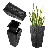 Kadax Blumentopf mit 3D effekt "Bando", aus Kunststoff, Pflanzkübel