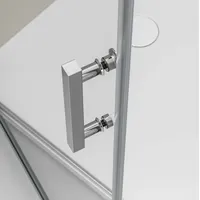 Bernstein Duschkabine Bernstein EX416 Eckdusche Nano Echtglas 90x90x195cm